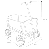 SUNNY Billy Beach – Bollerwagen  aus Holz mit Luftreifen - 5