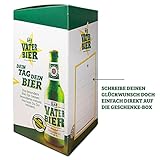 Vaterbier (4×330 ml) Vater-Bier-Geburtstag-Geschenk + Geschenkbox zum Vatertag - 4