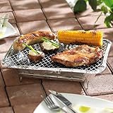 infactory Handliche Einweggrills im 2er-Pack, Kohle & Anzünder - 4