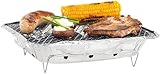 infactory Handliche Einweggrills im 2er-Pack, Kohle & Anzünder - 5