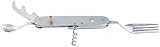 PEARL Camping & Outdoor Klapp-Besteck, 9 in 1, Edelstahl - 8